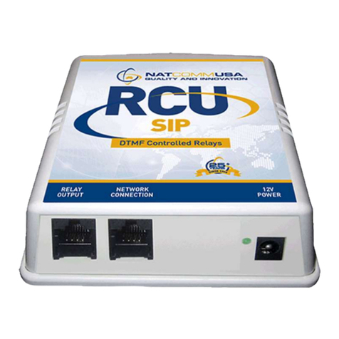 National Communications RCU-SIP user guide