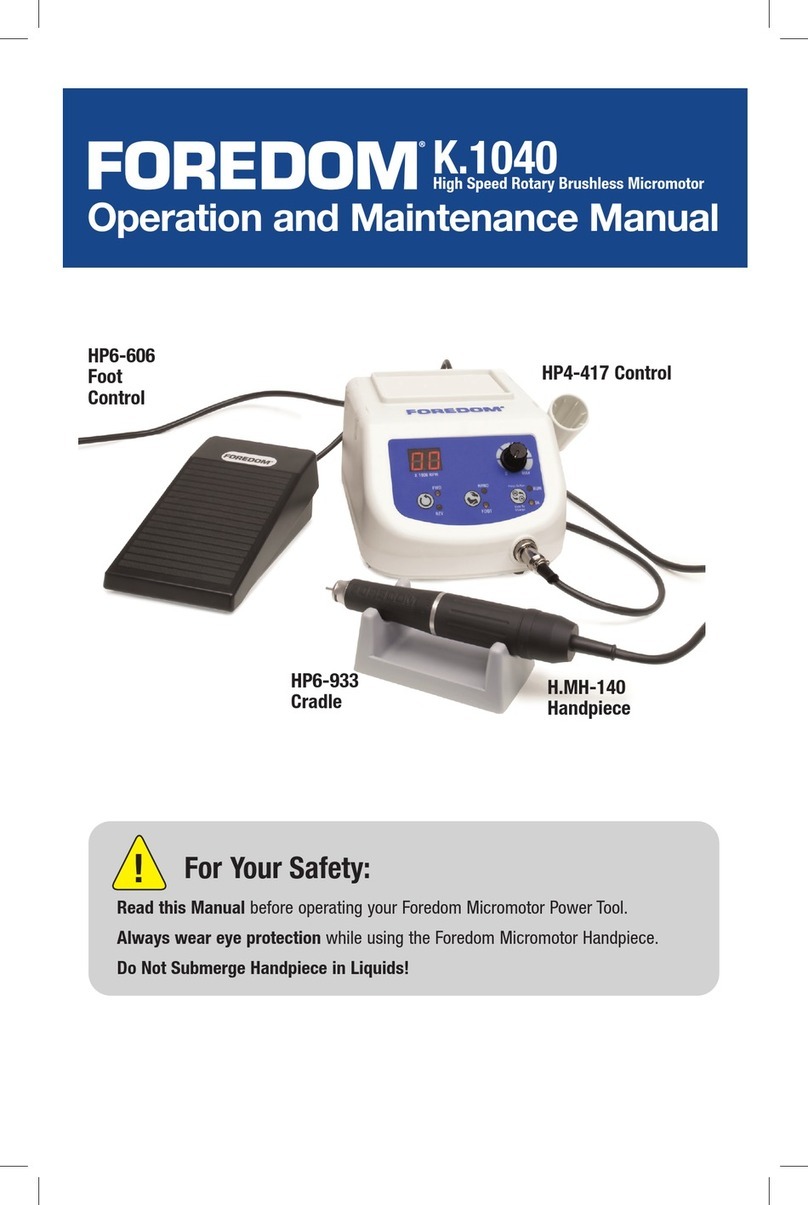 FOREDOM K.1040 Operation and maintenance manual
