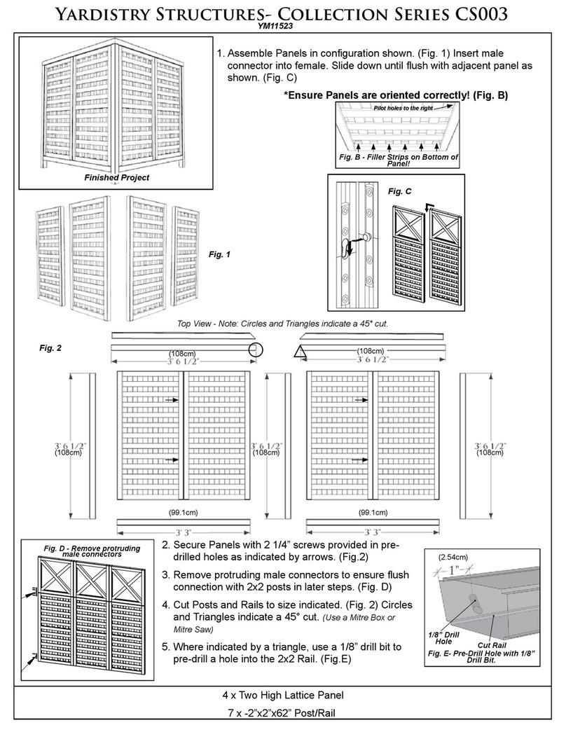 Yardistry CS003 Series User manual