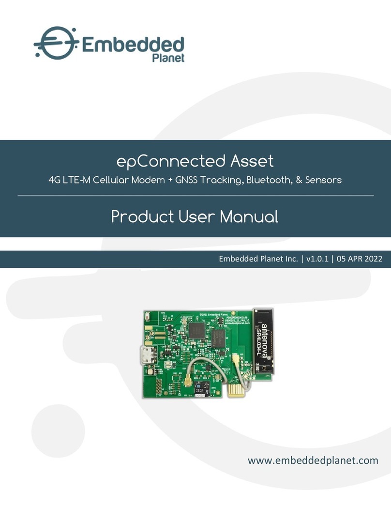 Embedded Planet epConnected Asset Product user manual Embedded Planet epConnected Asset Product user manual