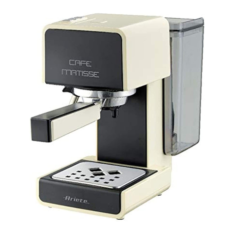 ARIETE Cafe Operation and safety notes