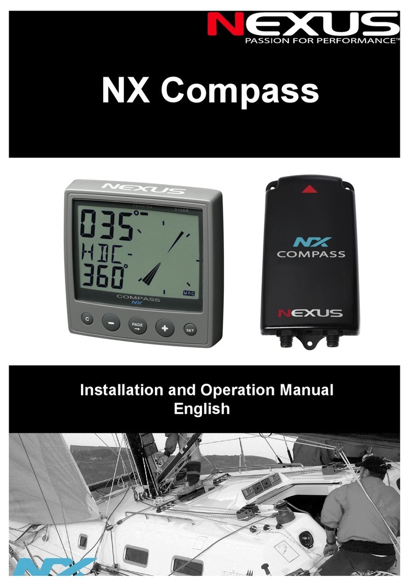 Nexus NX Compass Installation and operation manual