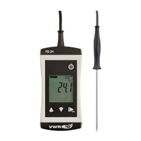 VWR TD21 operating manual