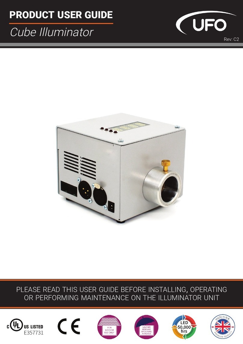 UFO Cube DMX Product user guide UFO Cube DMX Product user guide