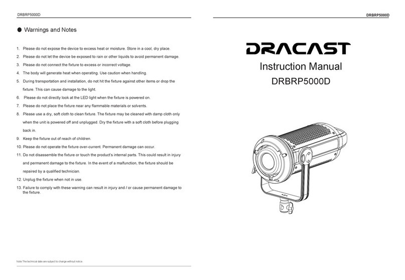 DRACAST DRBRP5000D instruction manual