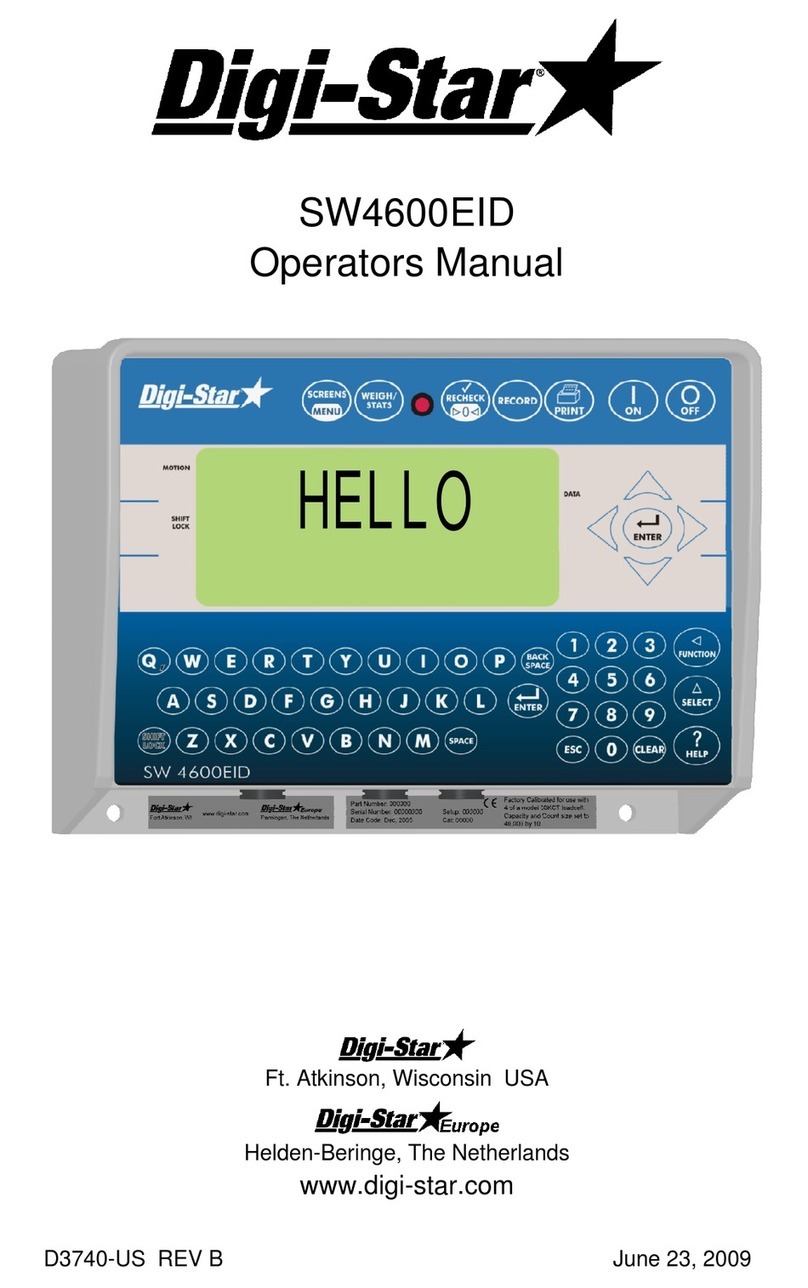 Digistar SW4600EID Operator's manual