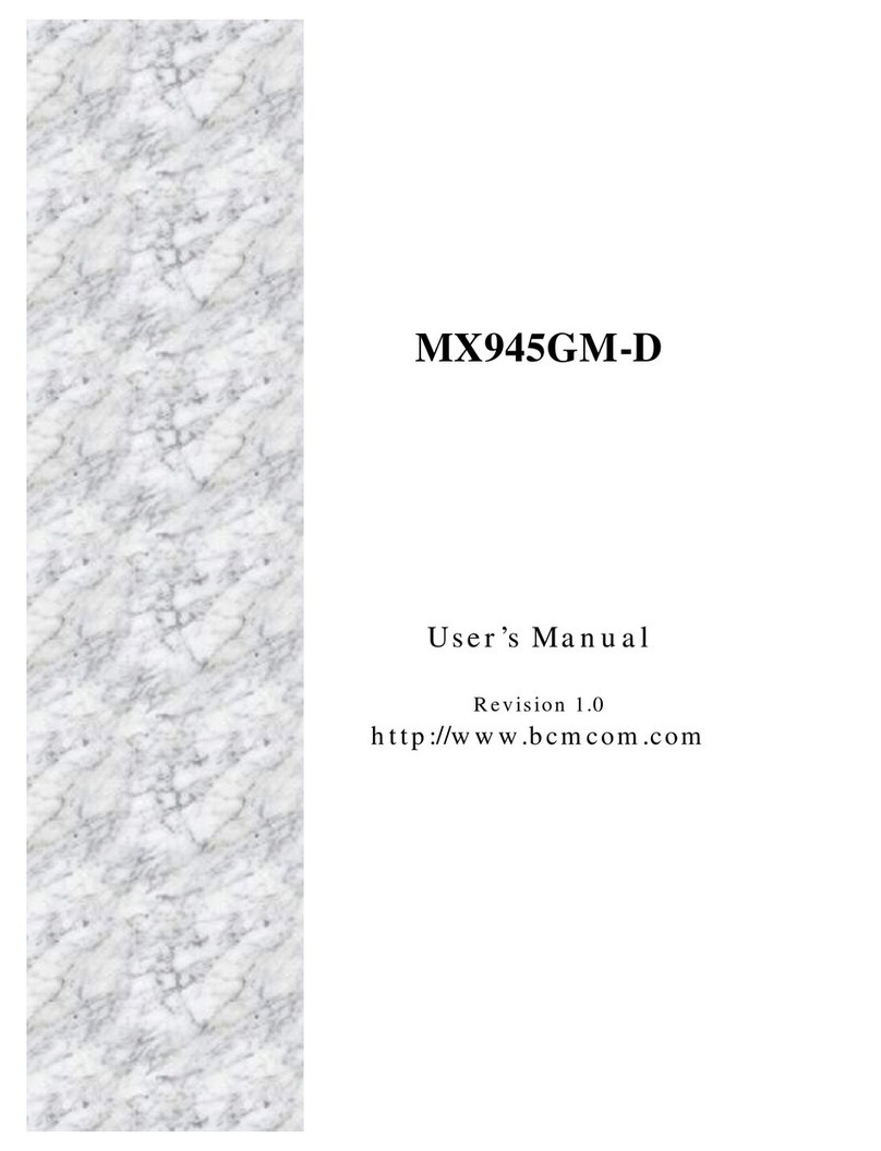 BCM Advanced Research MX945GM-D User manual