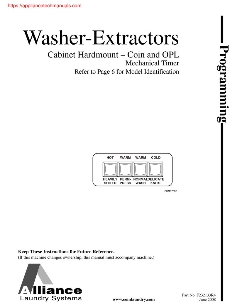 Alliance Laundry Systems HC18MC2 manual Alliance Laundry Systems HC18MC2 manual