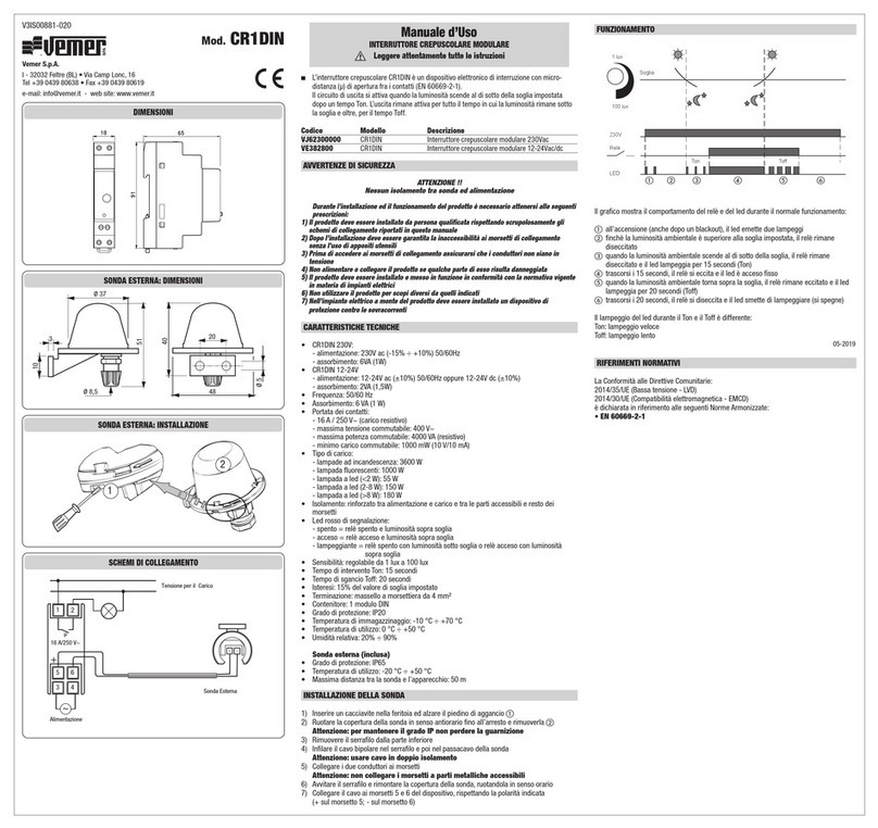 Vemer CR1DIN user manual