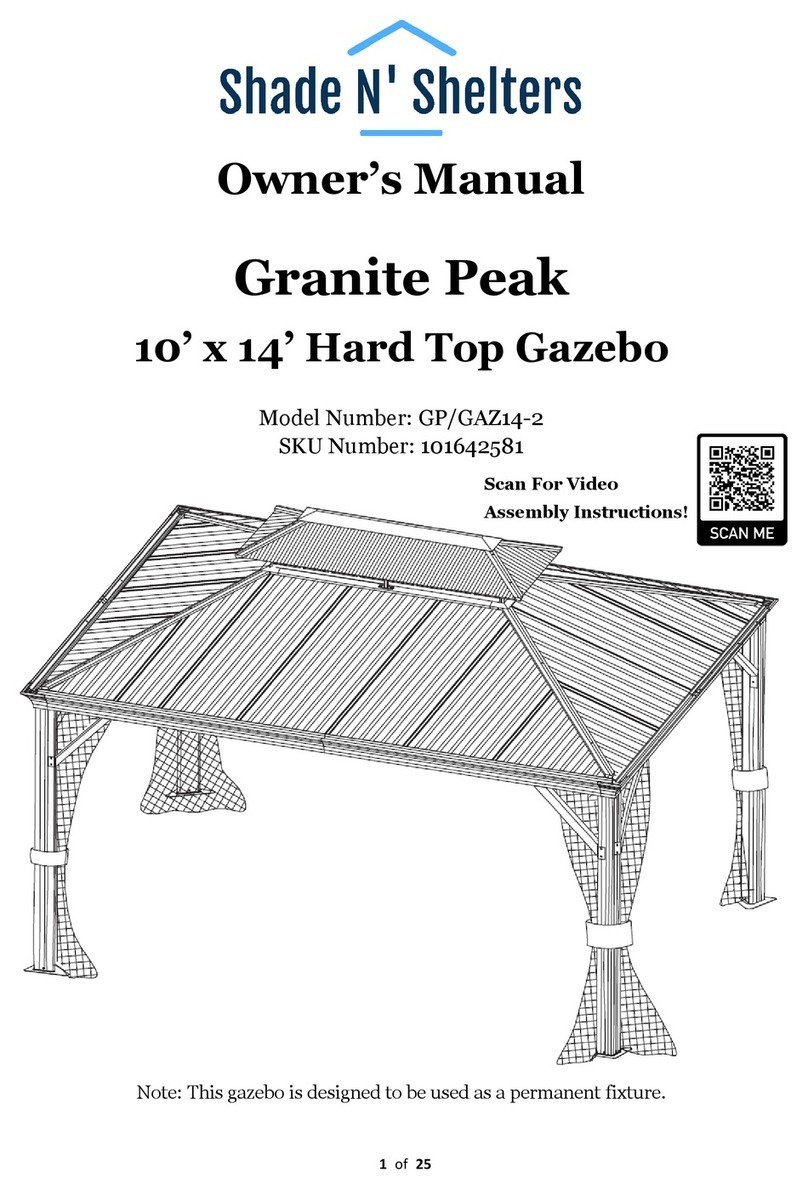 Shade N' Shelters GP/GAZ14-2 User manual