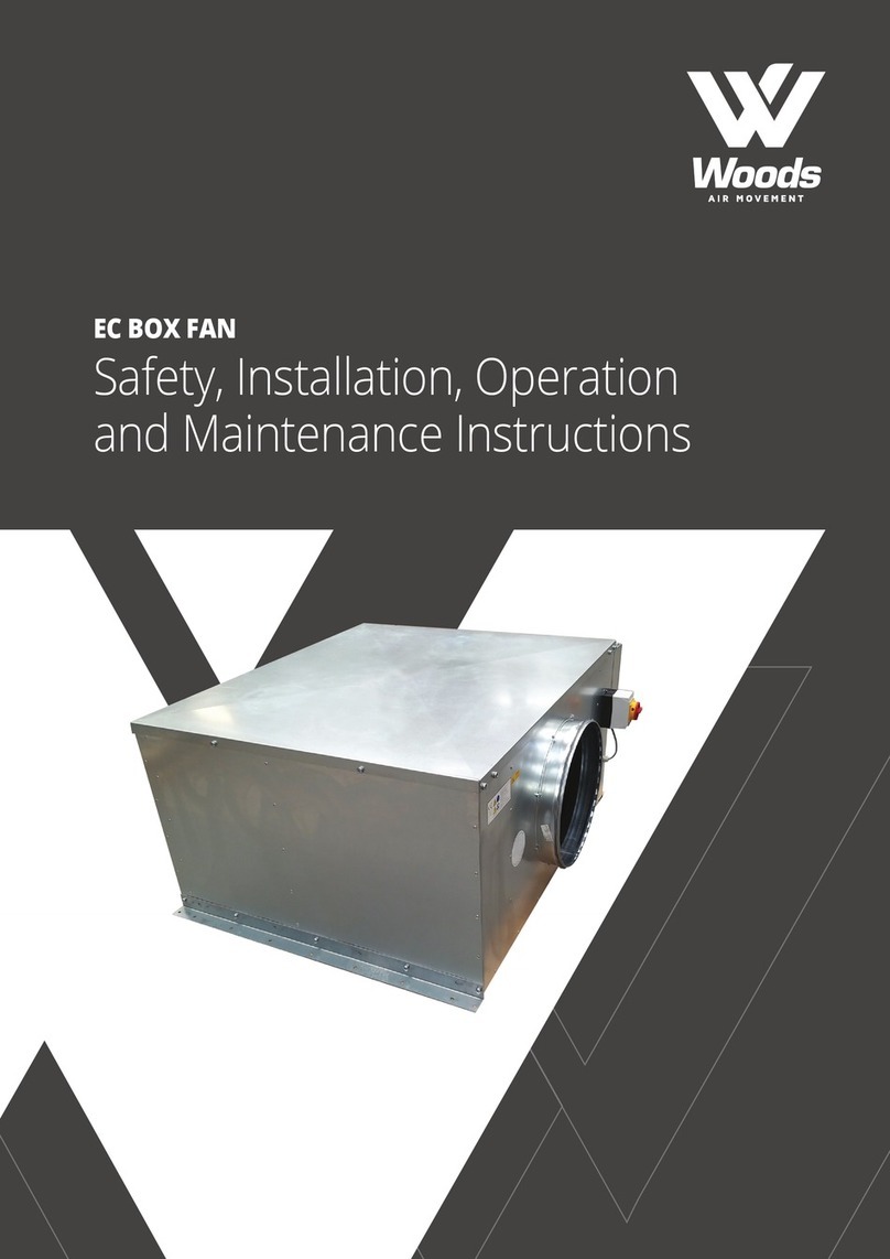 Woods EC BOX FAN SAFETY, INSTALLATION, OPERATION AND MAINTENANCE INSTRUCTIONS Woods EC BOX FAN SAFETY, INSTALLATION, OPERATION AND MAINTENANCE INSTRUCTIONS
