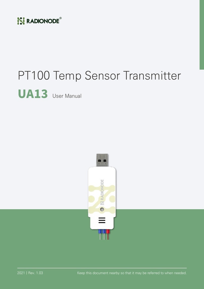 Radionode PT100 user manual
