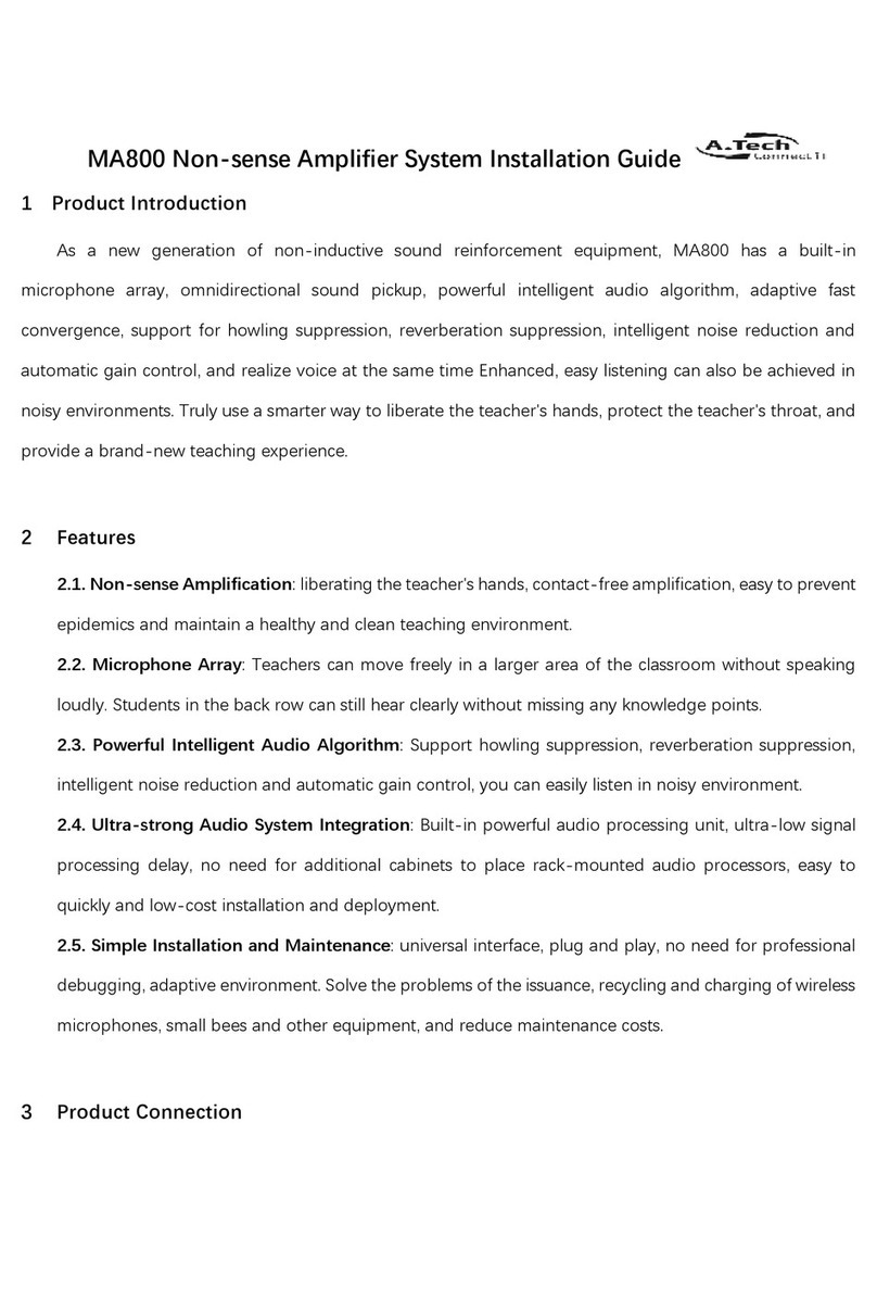 ATECH MA800 User manual