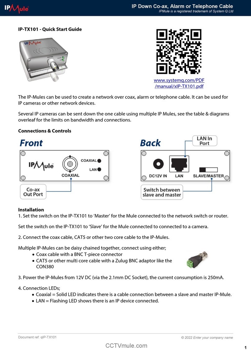System Q IPMule IP-TX101 quick start guide