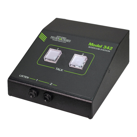 Studio Technologies 342 User manual