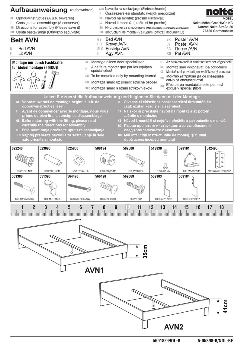 nolte AVN1 DIRECTIONS FOR ASSEMBLY