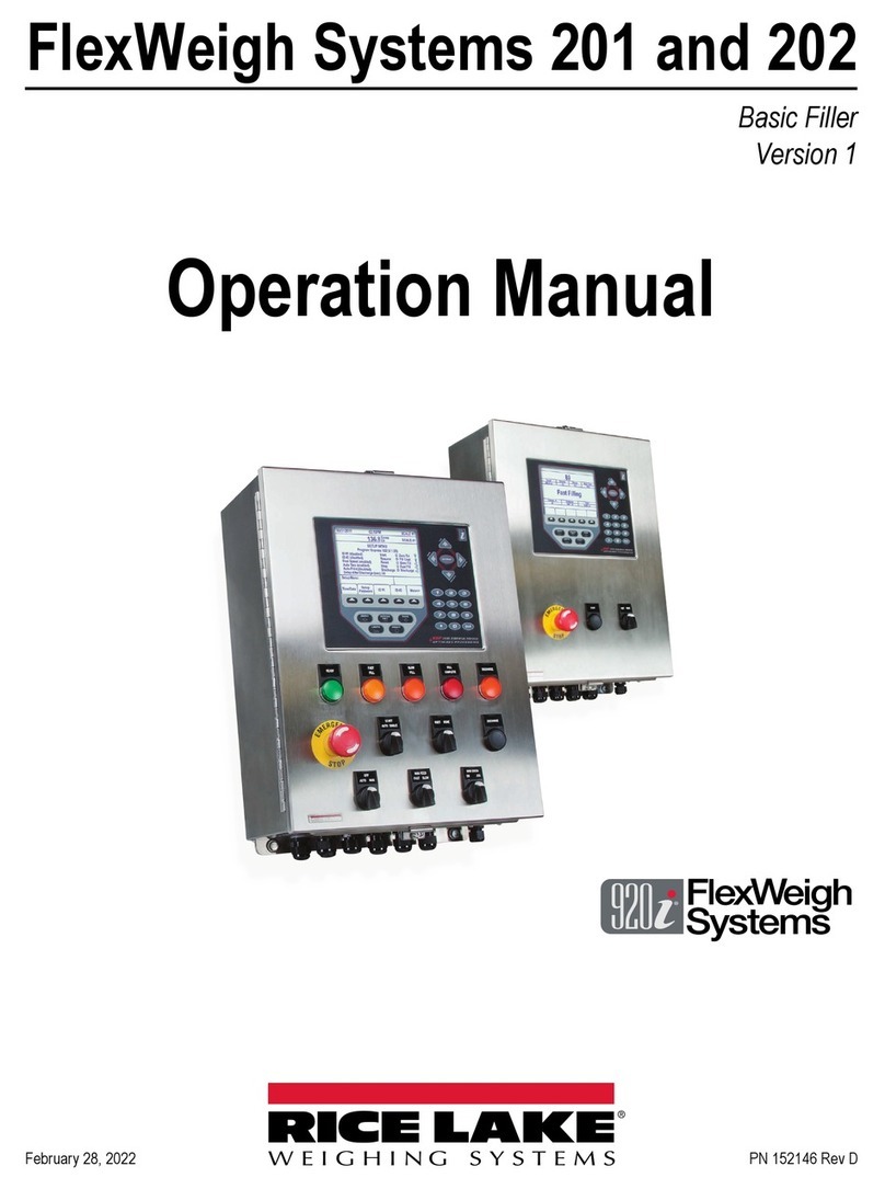 Rice Lake 920i FlexWeigh Systems 201 Operation manual