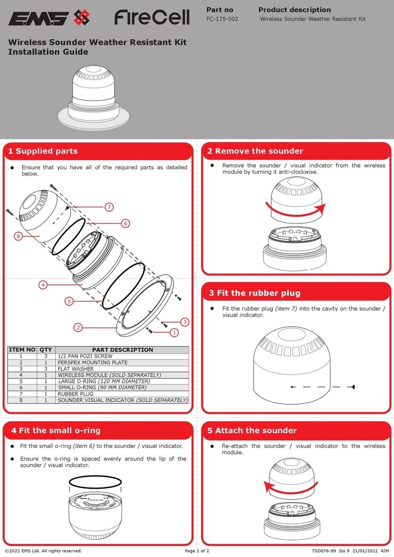 EMS fireCell FC-179-002 installation guide