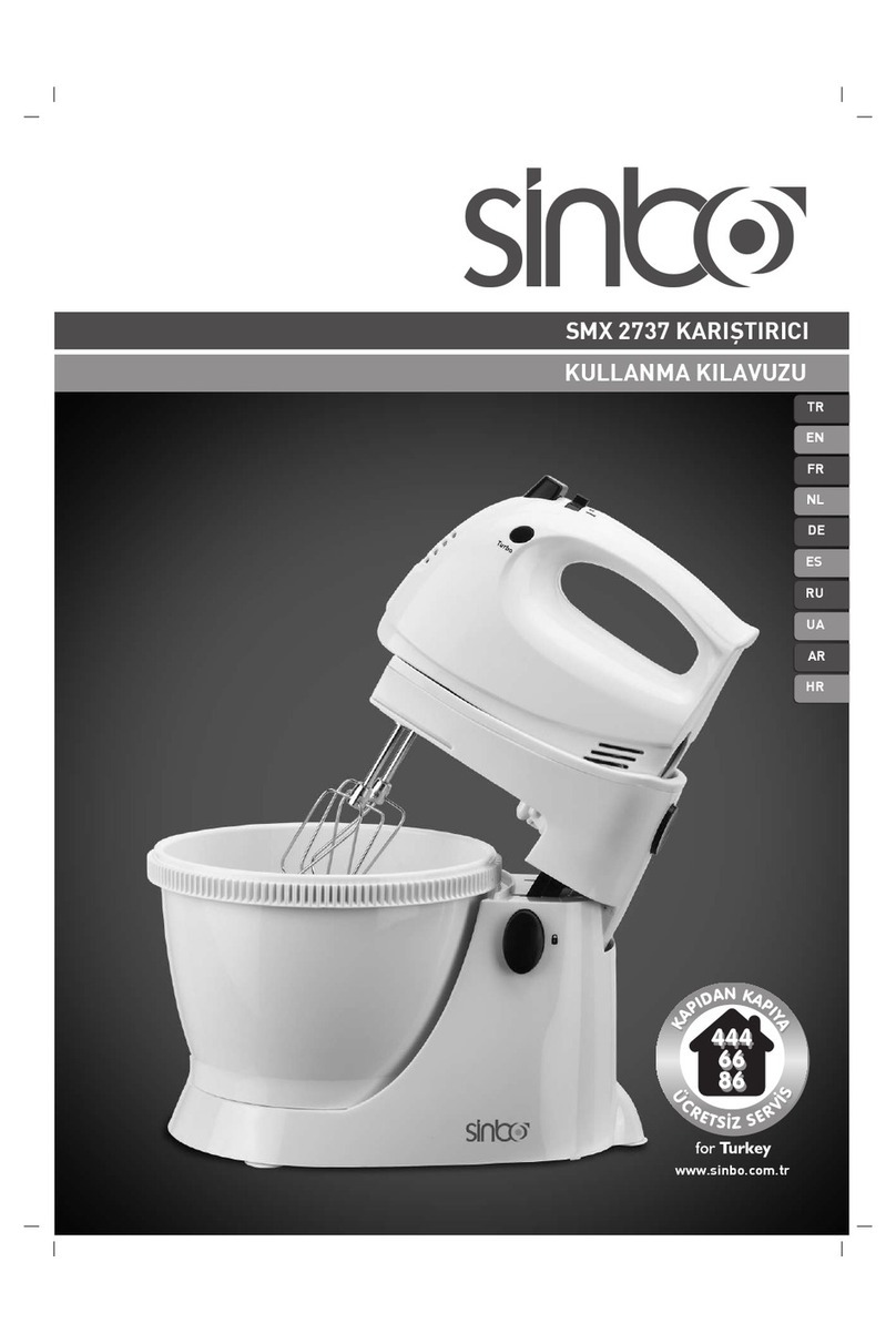 Sinbo SMX 2737 User manual