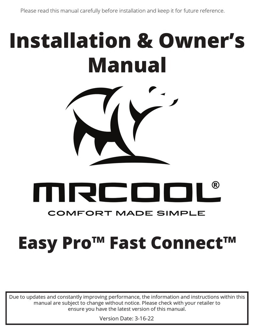 MrCool Easy Pro Fast Connect User manual