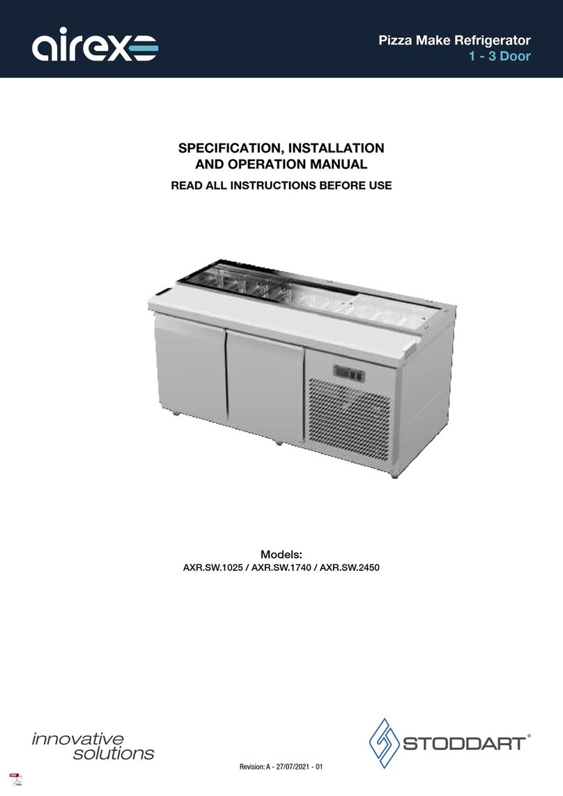 STODDART AIREX AXR.SW.1025 Specification, installation and operation manual