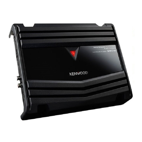 Kenwood KAC-M526 instruction manual