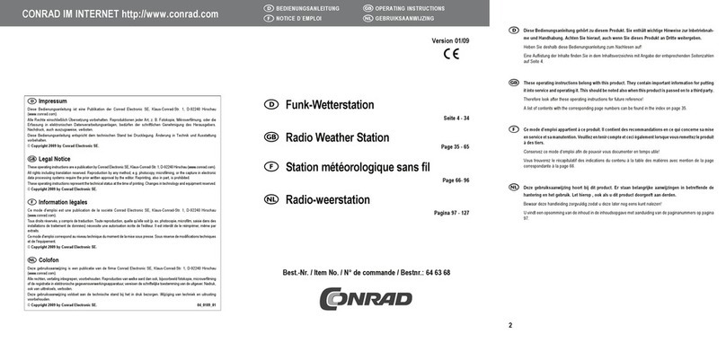 Conrad 64 63 68 operating instructions