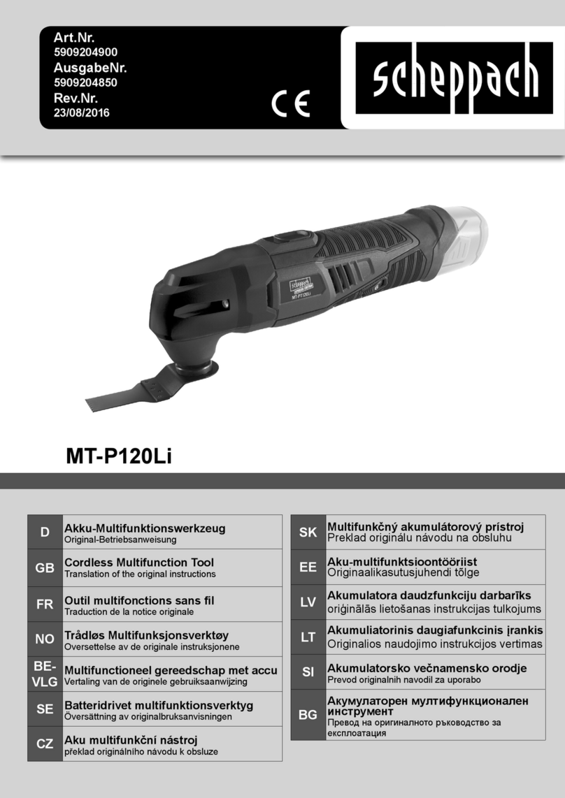 Scheppach MT-P120Li User manual