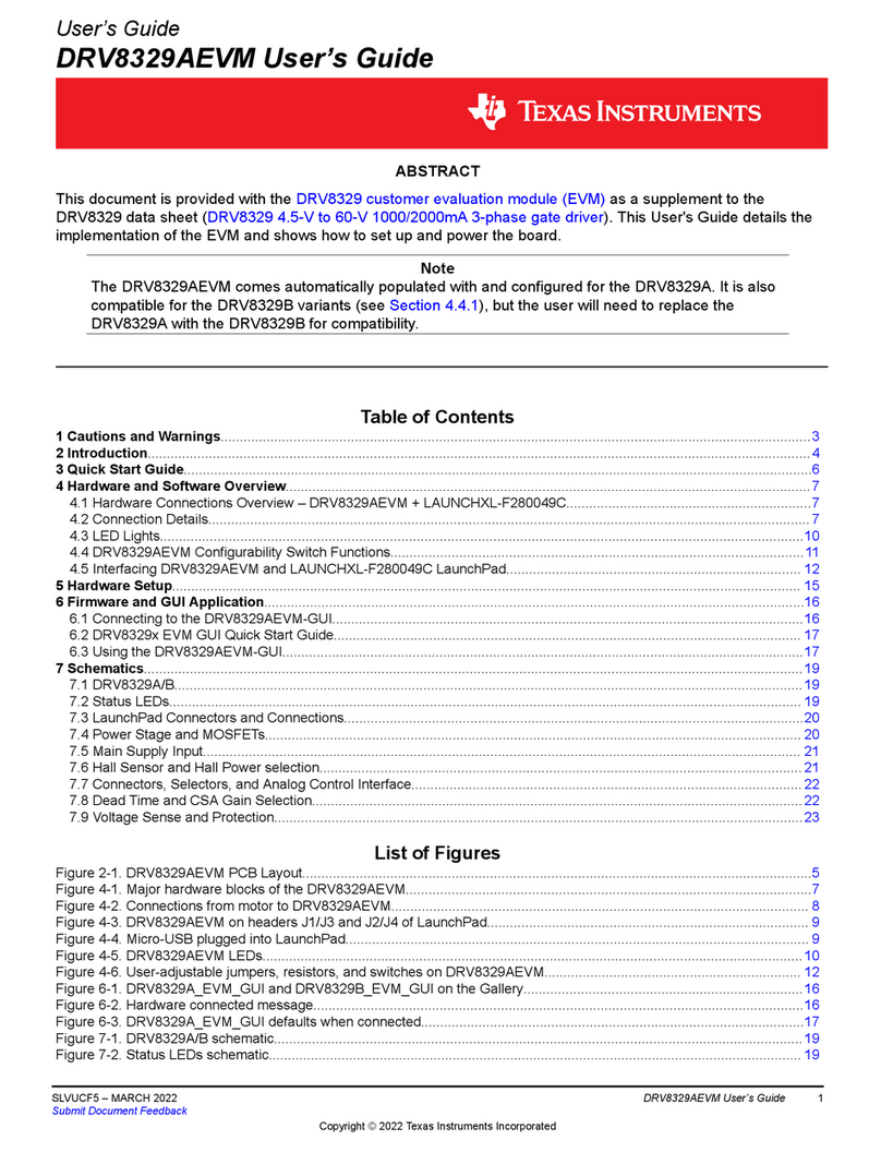 Texas Instruments DRV8329AEVM user guide
