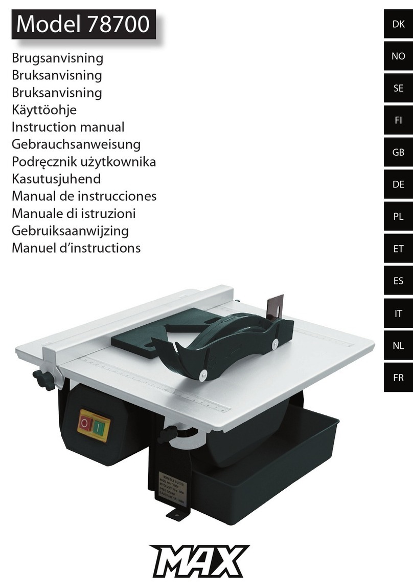 Max 78700 User manual