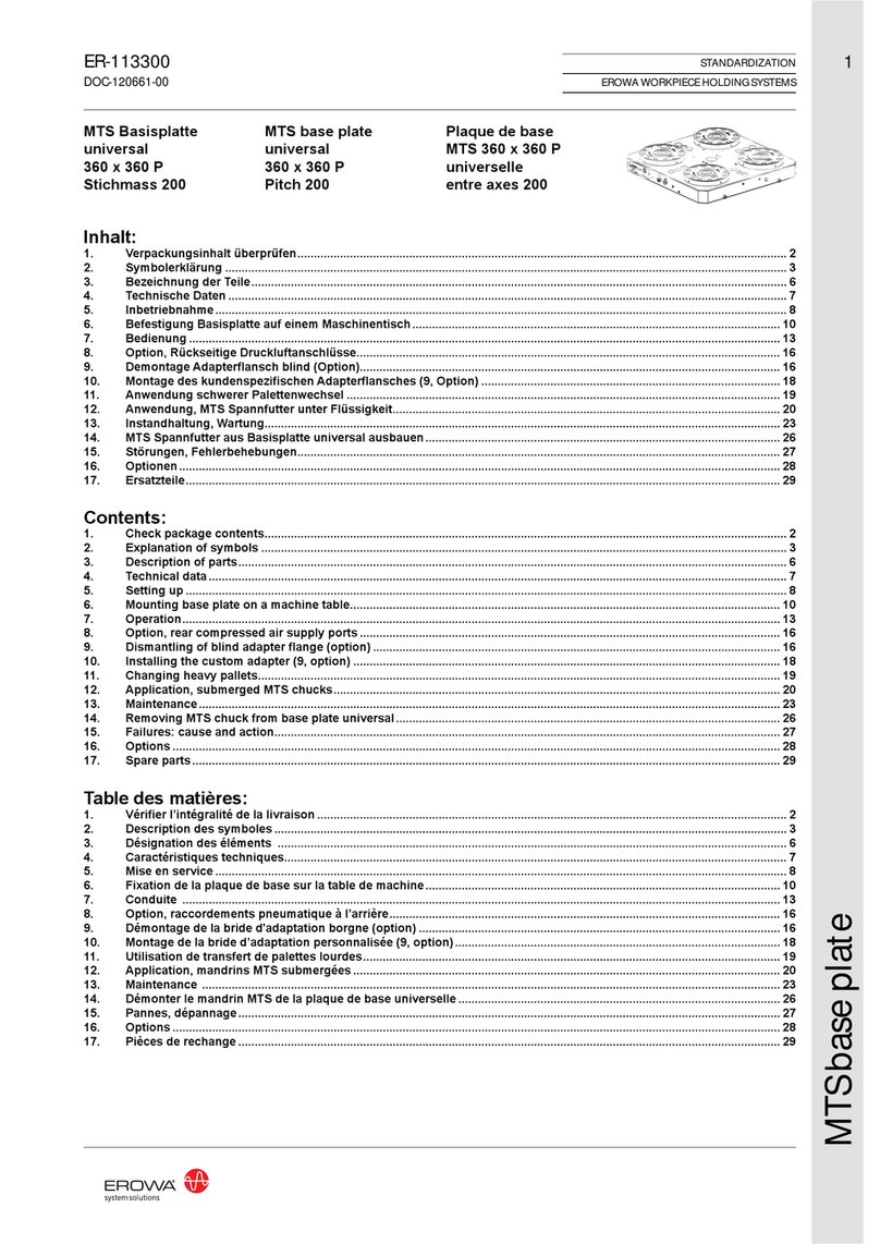 erowa ER-113300 User manual erowa ER-113300 User manual