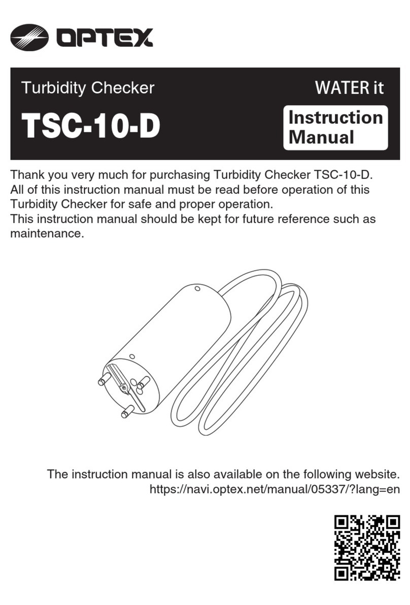 Optex TSC-10-D instruction manual