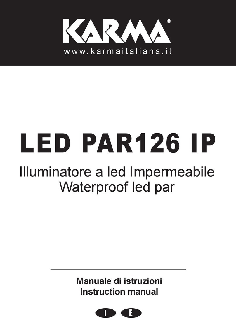 Karma LED PAR126 IP instruction manual Karma LED PAR126 IP instruction manual