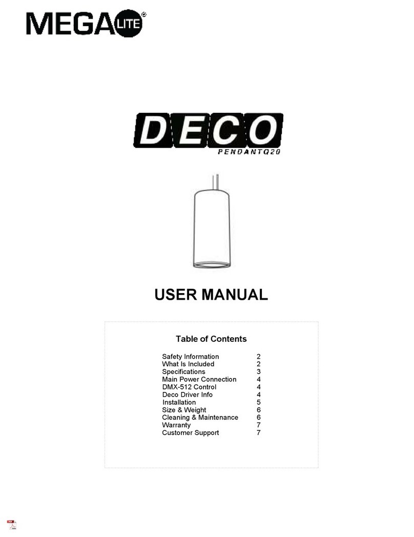 MegaLite Deco Pendant Q20 user manual