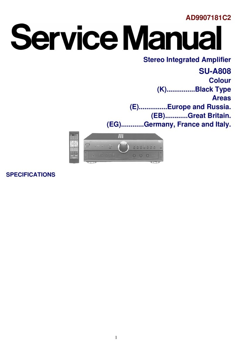 Technics SU-A808 User manual