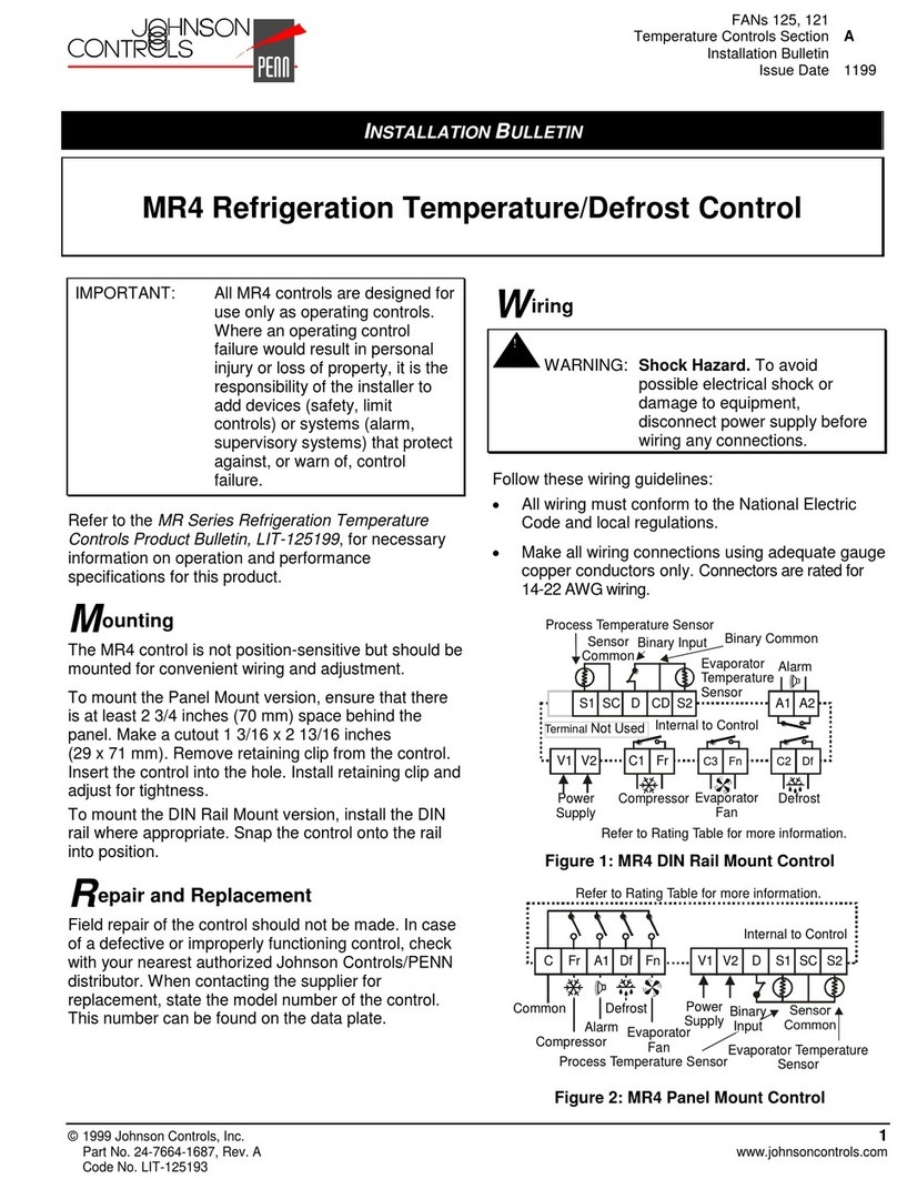 Johnson Controls Penn MR4 Manual Johnson Controls Penn MR4 Manual