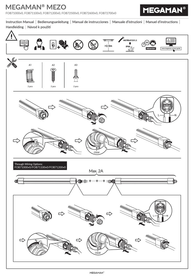 Megaman MEZO FOB71000v0 User manual