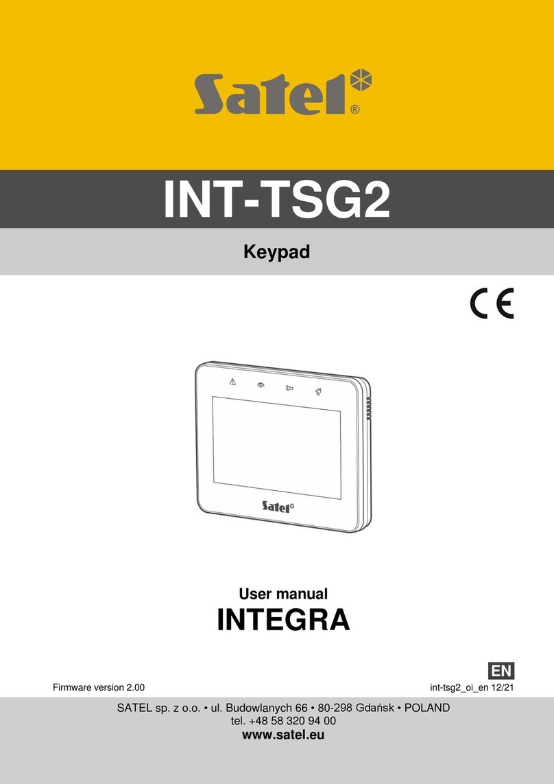 Satel INT-TSG2 user manual