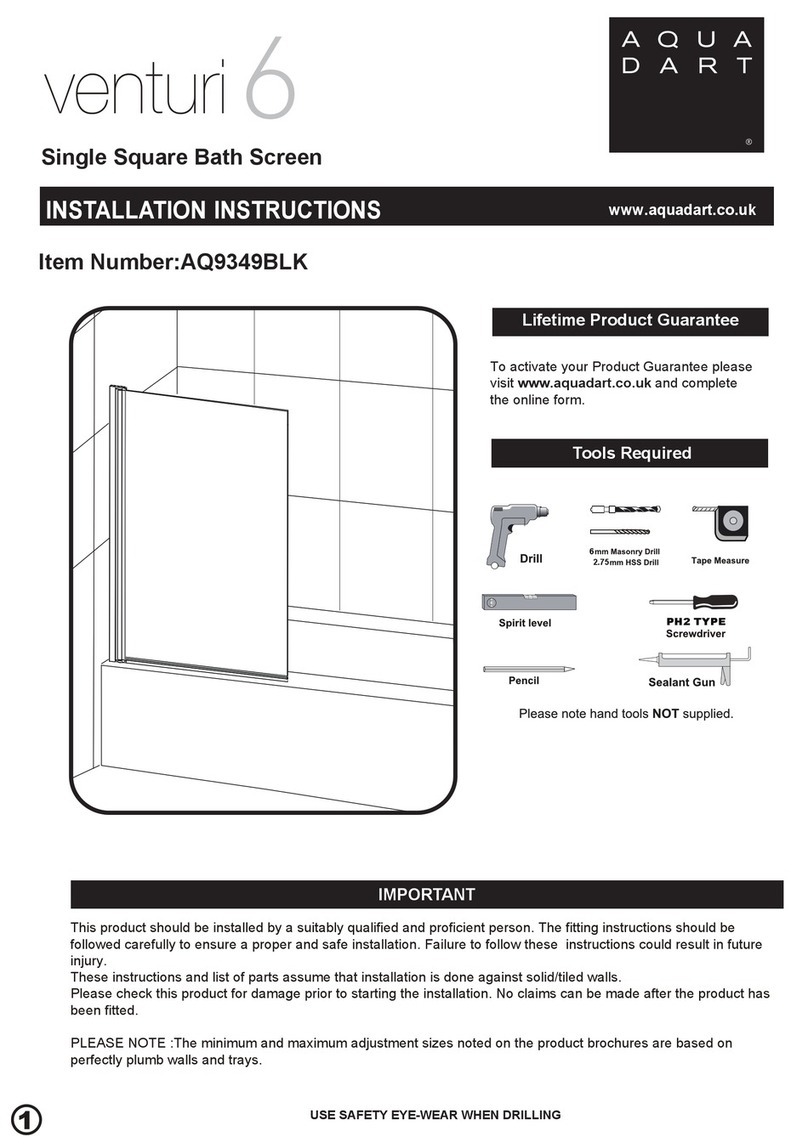 Aquadart venturi 6 AQ9349BLK installation instructions