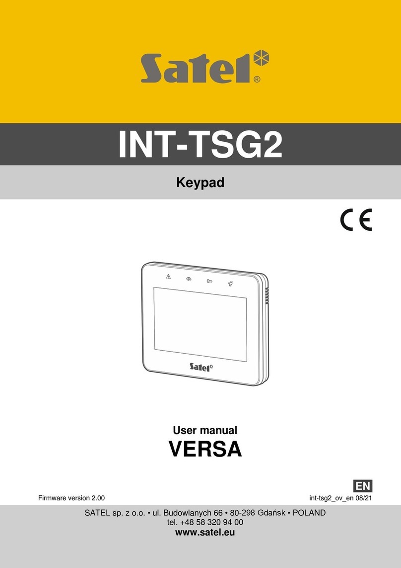 Satel INT-TSG2 User manual