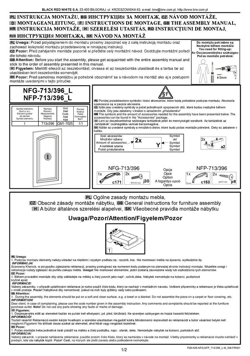 BLACK RED WHITE NFG-713/396_L Assembly manual