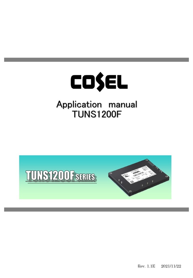 Cosel TUNS1200F Series Instructions for use