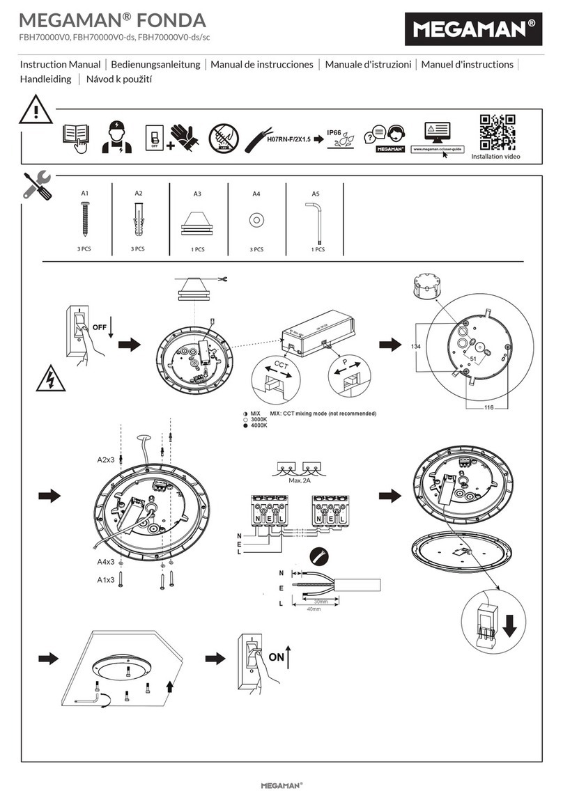 Megaman FBH70000V0 instruction manual Megaman FBH70000V0 instruction manual