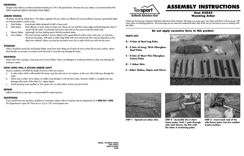 Texsport 02855 Assembly instructions