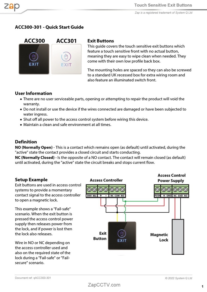 System Q Zap ACC300 quick start guide