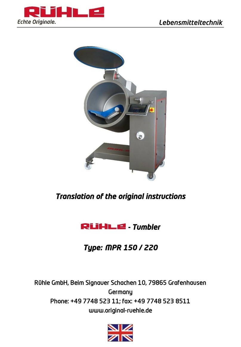 Rühle MPR 150 Translation of the original instructions