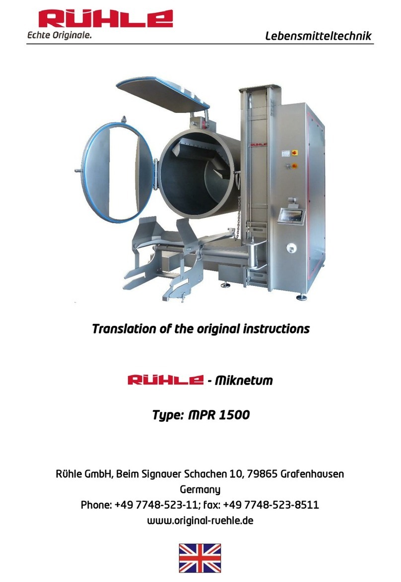 Rühle MPR 1500 Translation of the original instructions