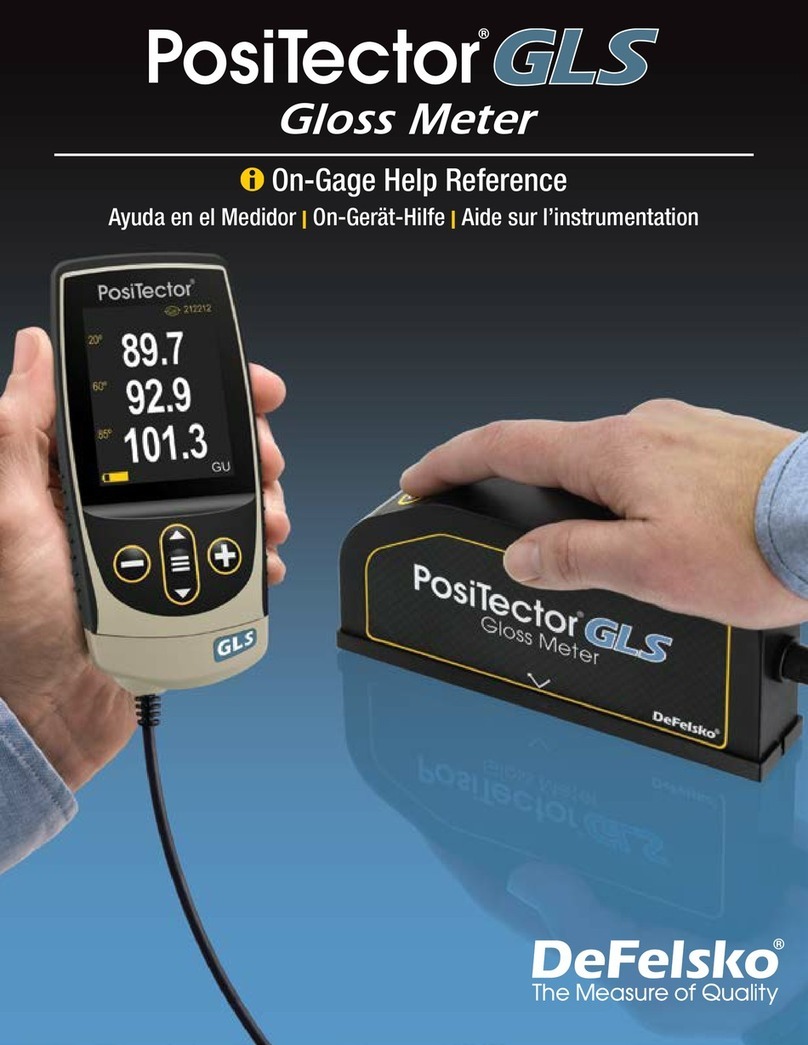 DeFelsko PosiTector GLS Service manual
