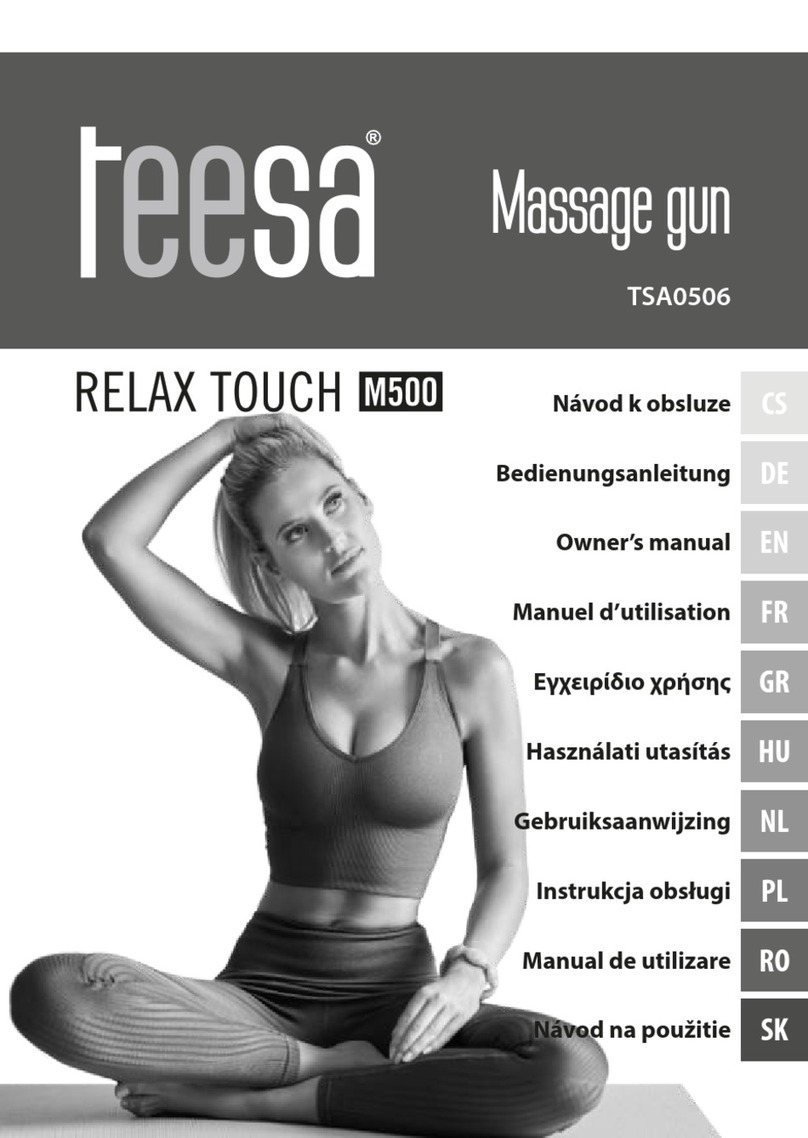 Teesa Relax Touch M500 owner's manual