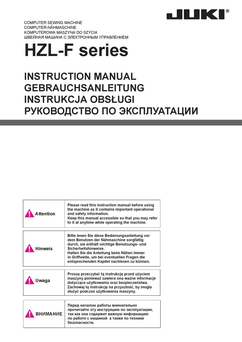 JUKI HZL-F series User manual